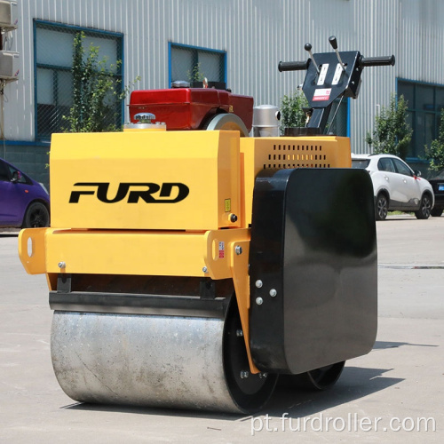 Empurre a mão pequeno rolo compactador de rolo duplo rolo compactador de estrada FYL-S600CS